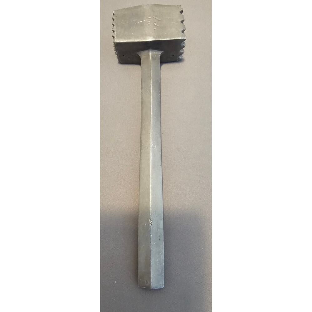 Vintage Aluminum 8" Meat Tenderizer -Fine/Coarse Pounder - Japan